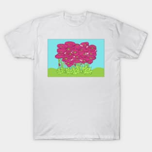 Bunch of Poppies Summer Flowers T-Shirt